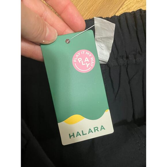 Halara Womens Small Black High Waisted Cotton Pockets Wide Leg Palazzo Pants NWT - Picture 4 of 5